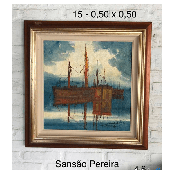 Marinha com barcos